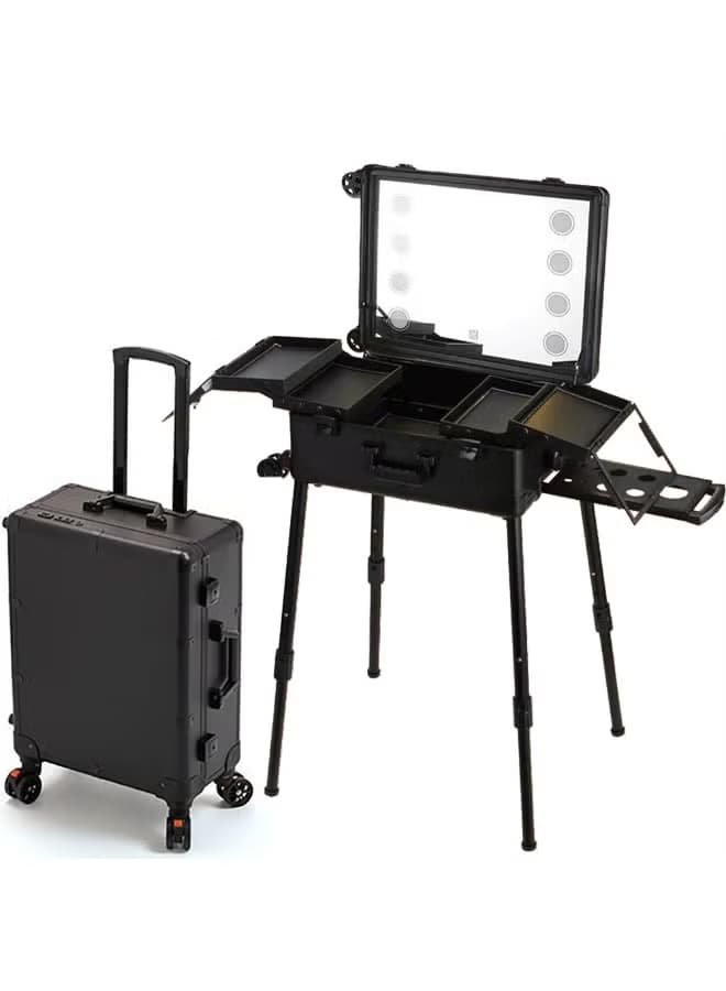 چمدان حرفه ای میکاپ ( آینه دار ، LED )